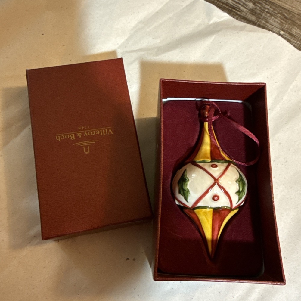 Villeroy And Boch Glass Christmas Ornament - Pre Owned In Box